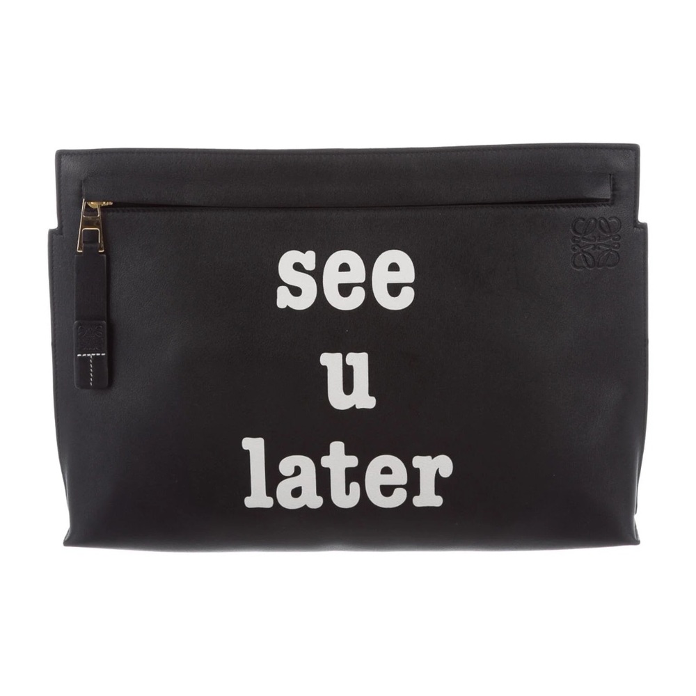 *SOLD eBay* Loewe “See U Later” Zip Clutch